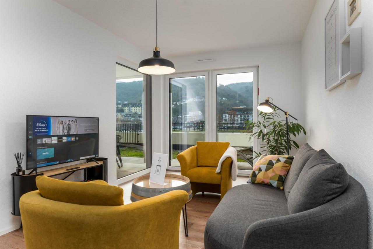 Vivamosel: Appartement Mit Mosel & Burgblick - Balkon - Parken - Aufzug - Fahrradraum Cochem Luaran gambar