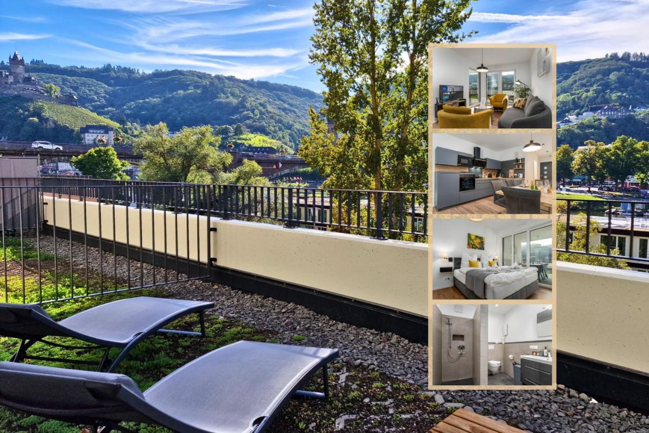 Vivamosel: Appartement Mit Mosel & Burgblick - Balkon - Parken - Aufzug - Fahrradraum Cochem Luaran gambar